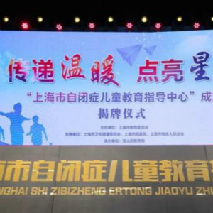 上海市自閉癥兒童教育指導(dǎo)中心在寶山區(qū)成立