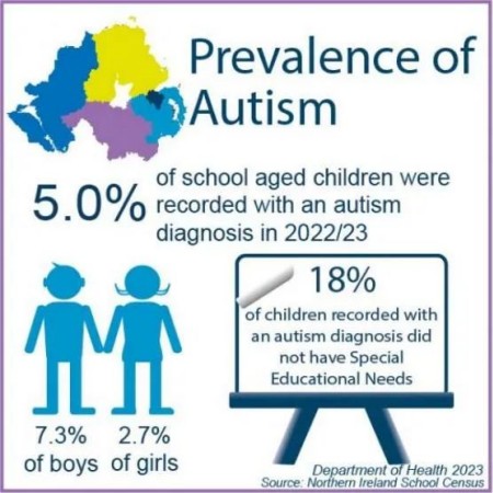 北愛(ài)爾蘭被診斷出孤獨(dú)癥的兒童高達(dá)5%